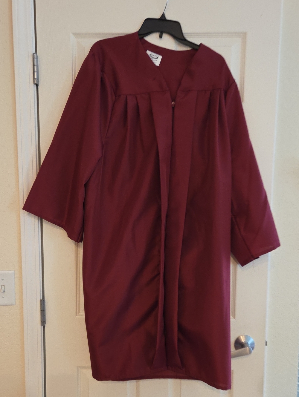 Unbranded Women's Maroon Trench-Style Coat